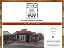 Tablet Screenshot of dynastyrestaurantpei.com